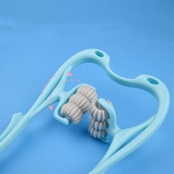 Multifunctional Manual Six-Wheel Neck Massager 6-Roller Cervical Massage Tool - Image 6