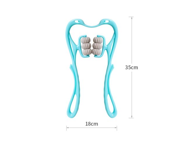 Multifunctional Manual Six-Wheel Neck Massager 6-Roller Cervical Massage Tool - Image 4
