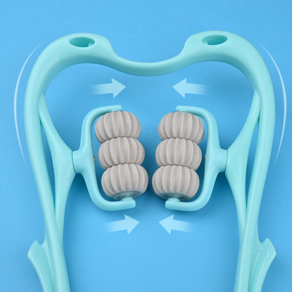 Multifunctional Manual Six-Wheel Neck Massager 6-Roller Cervical Massage Tool - Image 7